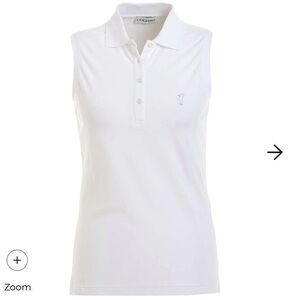 GOLFINO Sleeveless ladies' golf polo shirt with sun protection function Size S